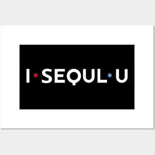 I SEOUL U white Posters and Art